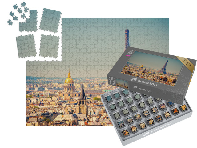 Puzzle „Blick auf den Eiffelturm, Paris, Frankreich“ | SMART SORTED® 1000 Teile