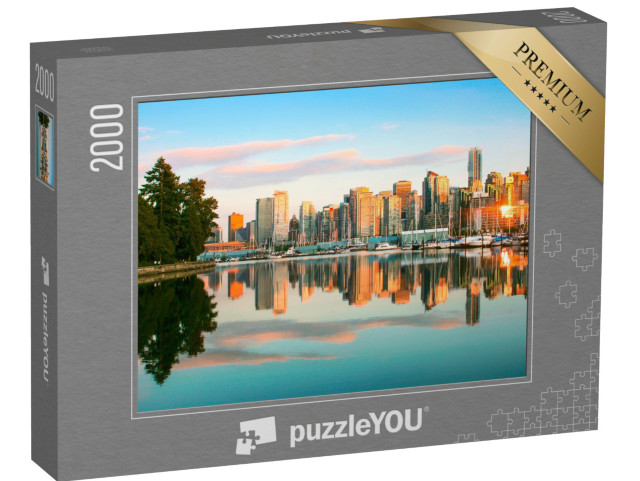 Puzzle 2000 Teile „Vancouver im Sonnenuntergang, British Columbia, Kanada“