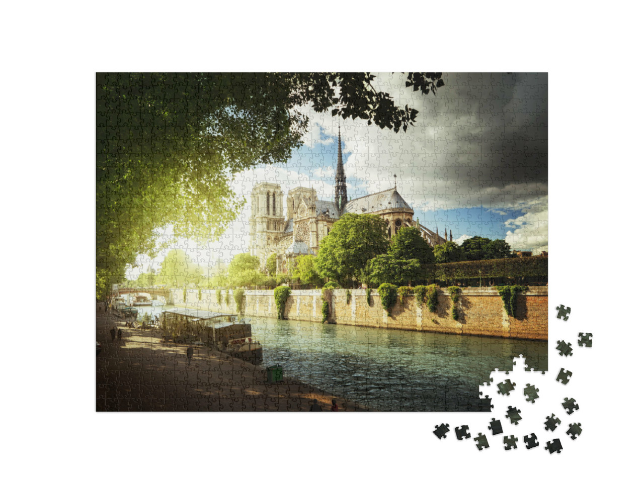Puzzle 1000 Teile „Seine und Notre Dame de Paris, Frankreich“