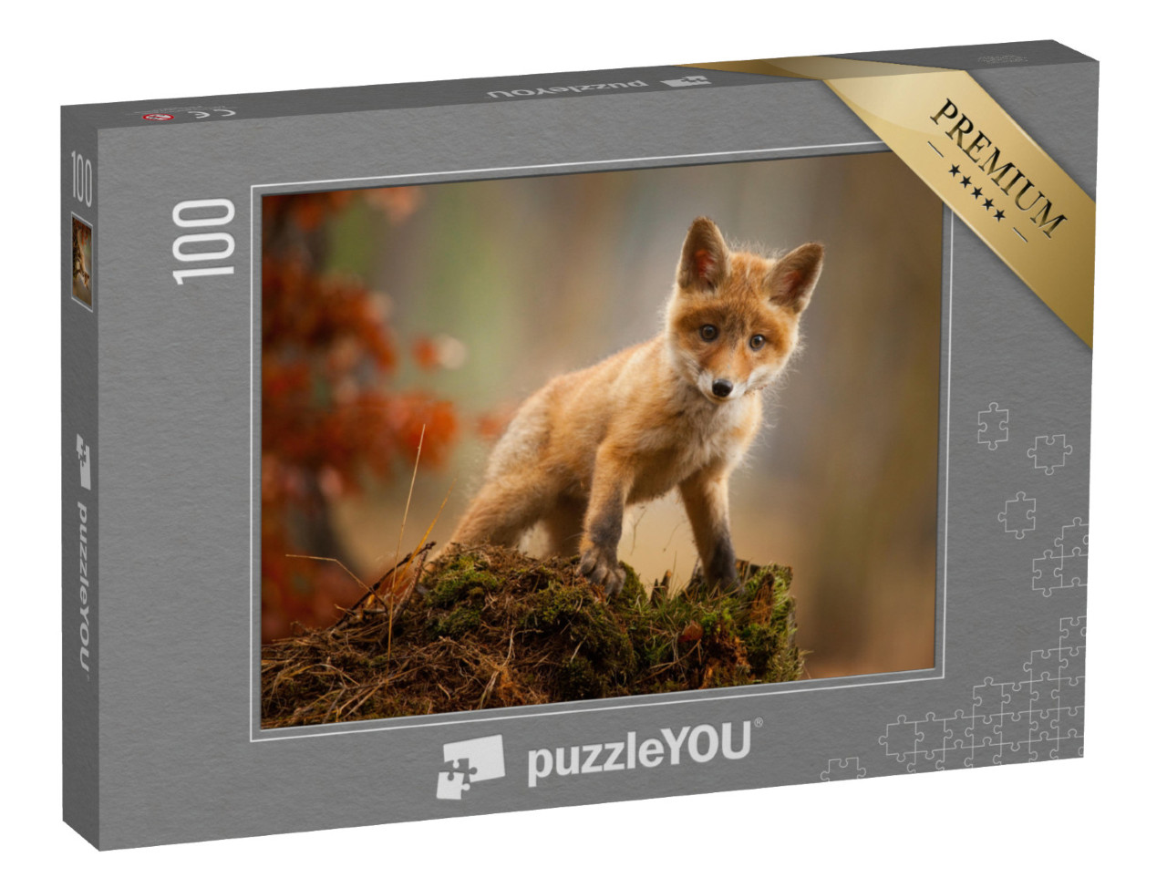 Puzzle 100 Teile „Ein junger Fuchs“