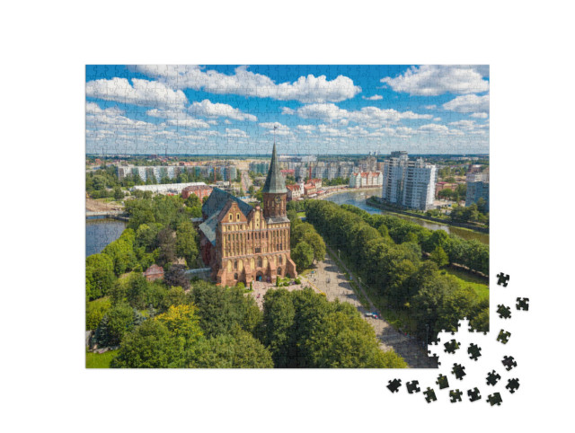 Puzzle 1000 Teile „Stadtbild von Kant bei Kaliningrad, Königsberg“