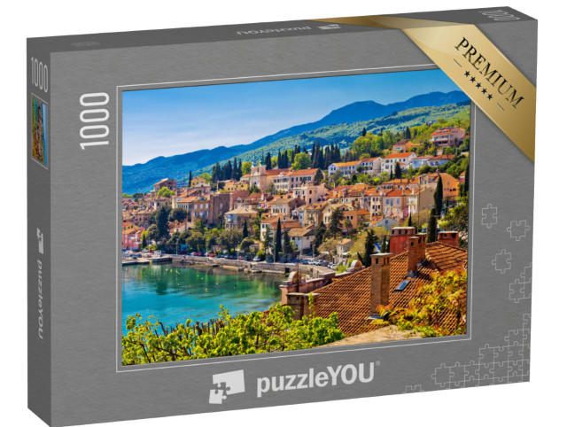 Puzzle 1000 Teile „Volosko mit Blick aufs Meer, Opatija Riviera von Kroatien“