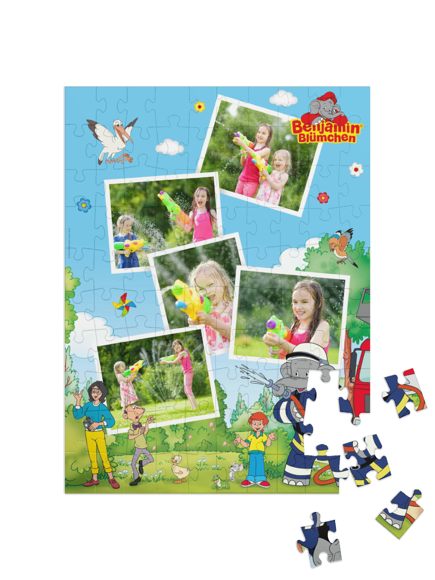 „Feuerwehr“ in Hochformat Collage