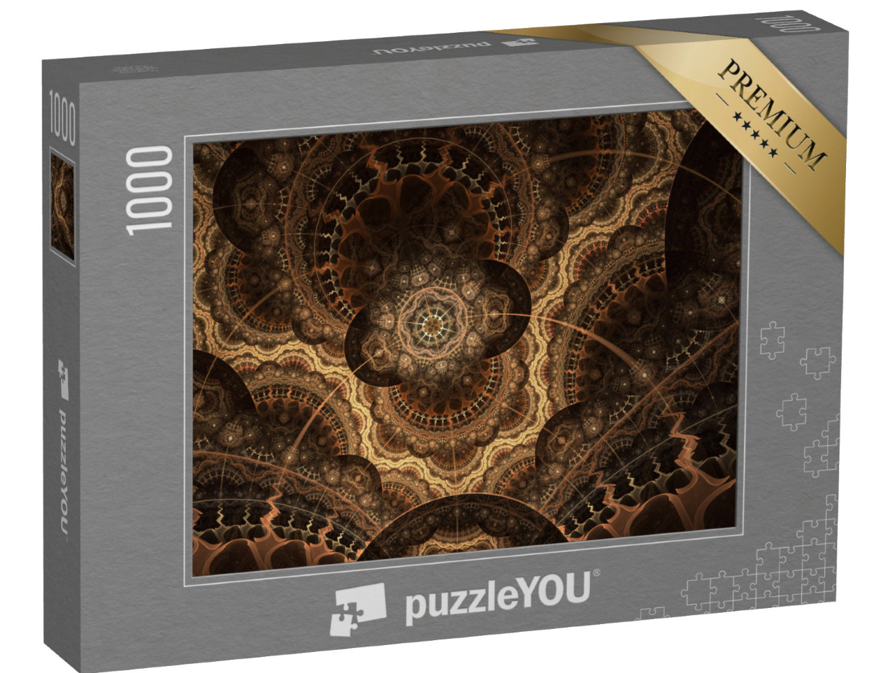 Puzzle 1000 Teile „Digitale Kunst: Detaillierter fraktaler Sternenhimmel“