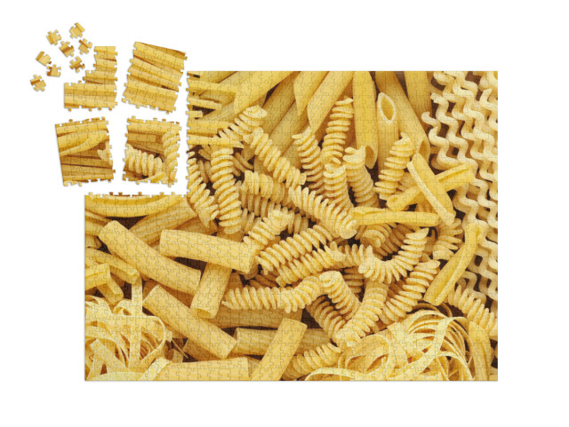 Puzzle „Verschiedene Arten und Formen von italienischer Pasta“ | SMART SORTED® 1000 Teile