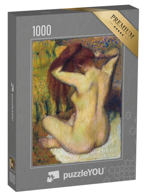 Puzzle 1000 Teile „Edgar Degas - Frau kämmt ihr Haar“
