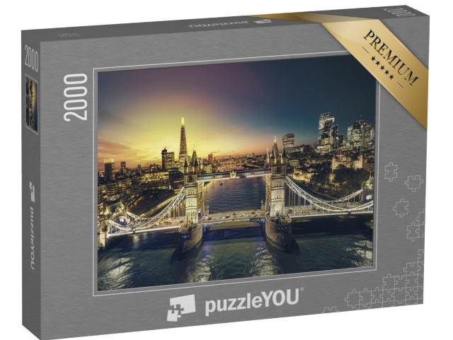 Puzzle 2000 Teile „Sonnenuntergang in London“