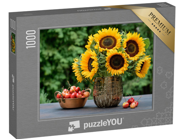 Puzzle 1000 Teile „Sonnenblumen zum Herbst“