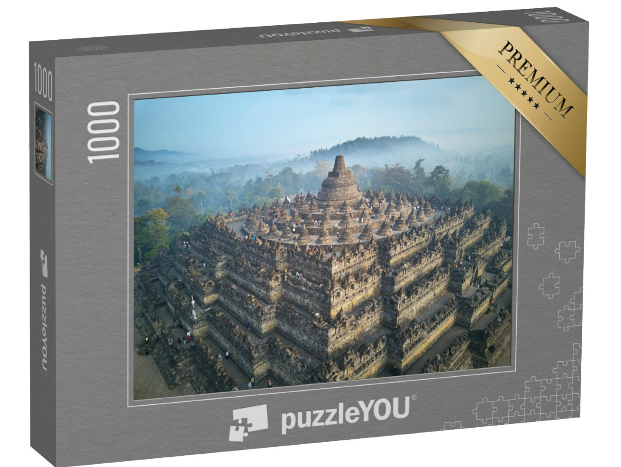 Puzzle 1000 Teile „Buddhistischer Tempel Borobudur“