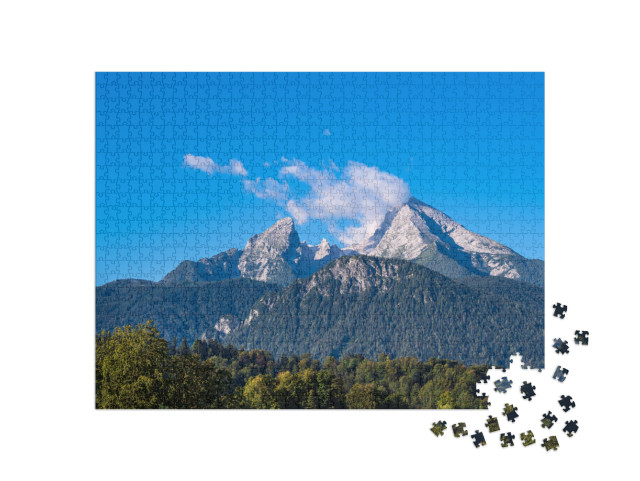 Puzzle 1000 Teile „Watzmann in den Berchtesgadener Alpen, Deutschland“