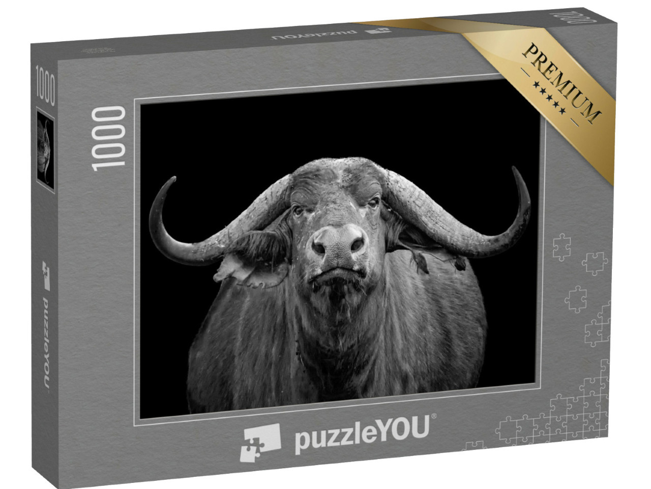 Puzzle 1000 Teile „Afrikanischer Büffel, Tsavo Ost Nationalpark“