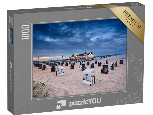 Puzzle 1000 Teile „Seebrücke Ahlbeck auf der Insel Usedom in der Ostsee“