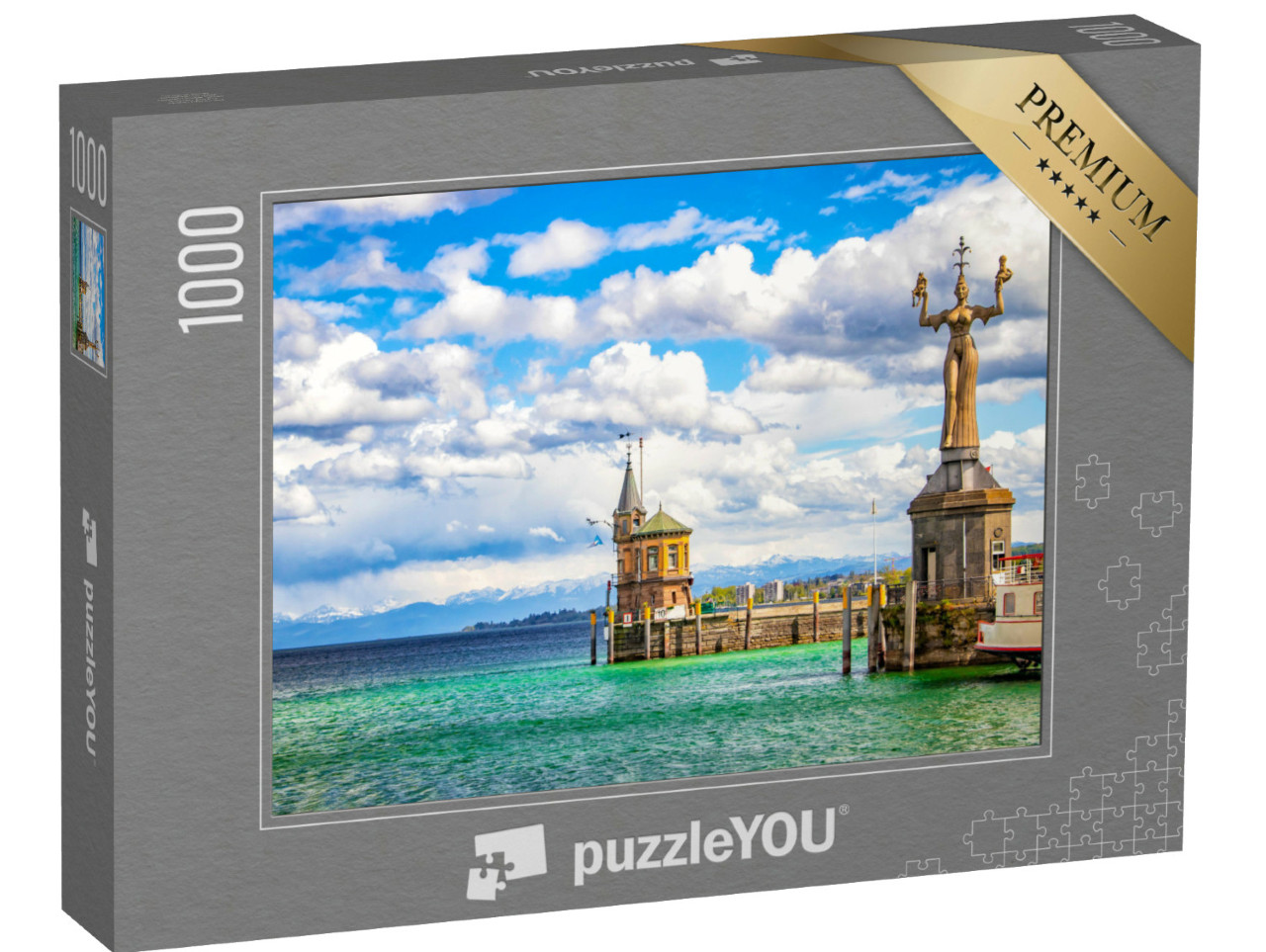 Puzzle 1000 Teile „Die Stadt Konstanz am Bodensee“