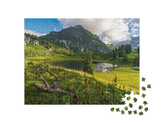 Puzzle 1000 Teile „Fantastische Wanderung im schönen Lechquellengebirge“