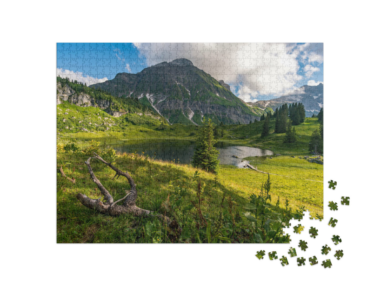 Puzzle 1000 Teile „Fantastische Wanderung im schönen Lechquellengebirge“