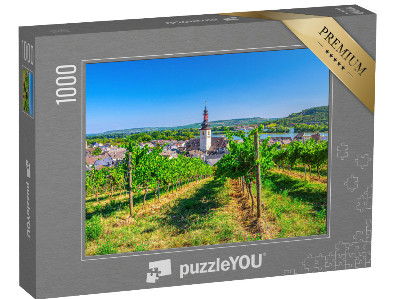 Puzzle 1000 Teile „Rüdesheim am Rhein, Deutschland“