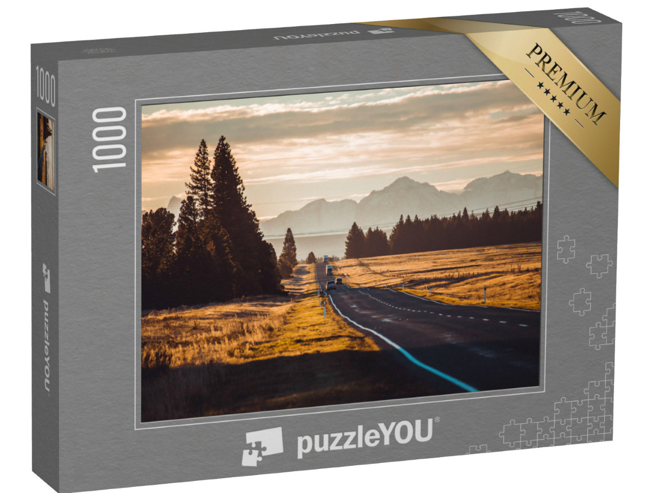 Puzzle 1000 Teile „Roadtrip in den Bergen von Neuseeland“