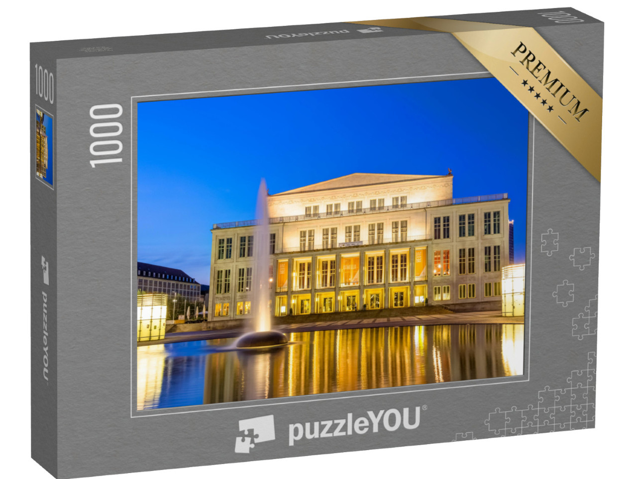 Puzzle 1000 Teile „Opernhaus in Leipzig, Deutschland“