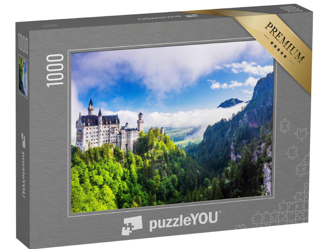 Puzzle 1000 Teile „Schloss Neuschwanstein bei Füssen in Bayern“