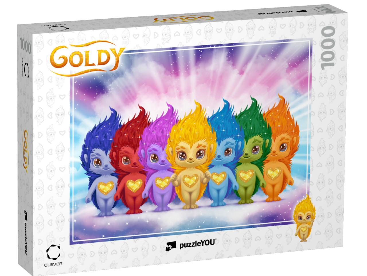 Puzzle 1000 Teile „GOLDY: Farben des Regenbogens“