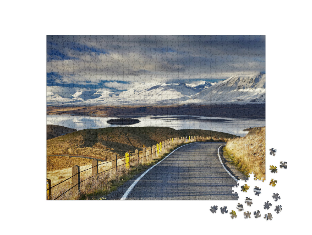 Puzzle 1000 Teile „Südliche Alpen und Lake Tekapo, Mackenzie Country, Neuseeland“