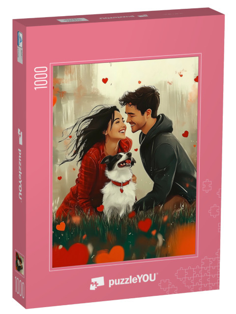 Puzzle 1000 Teile „Familienglück voller Liebe“