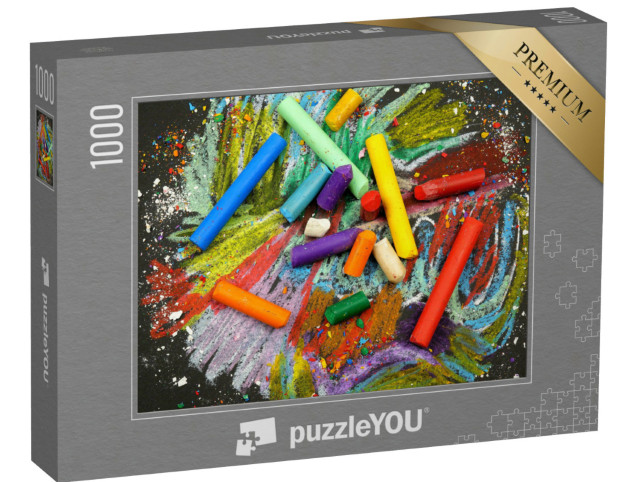 Puzzle 1000 Teile „Wachsmalstifte“
