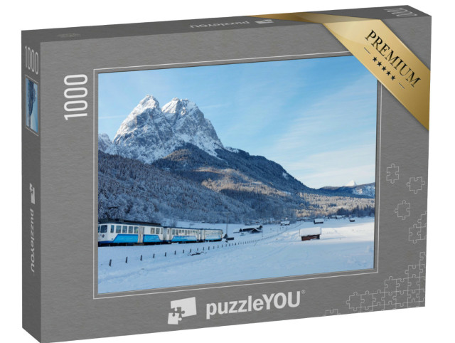 Puzzle 1000 Teile „Zugspitz-Zahnradbahn in der Nähe von Garmisch-Partenkirchen, Bayern“