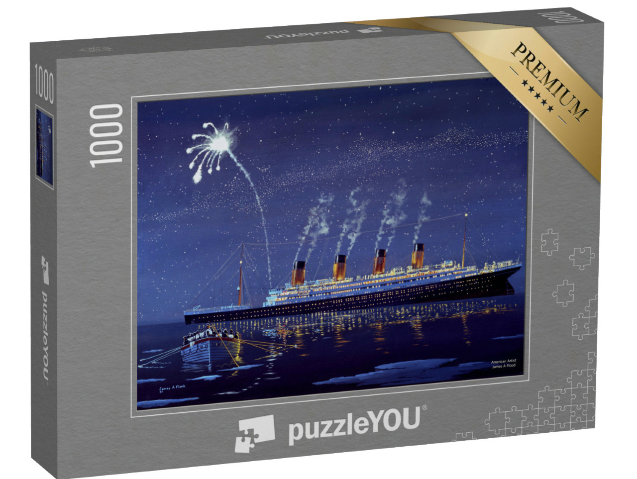 Puzzle 1000 Teile „Die sinkende Titanic“
