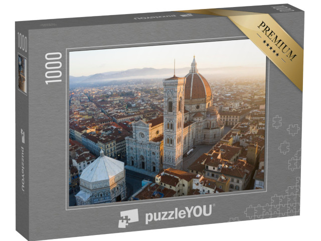 Puzzle 1000 Teile „Der Dom von Florenz mitten in der Altstadt“