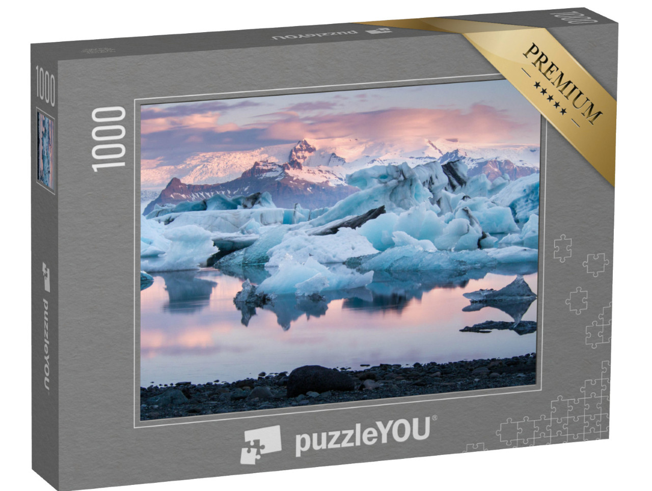 Puzzle 1000 Teile „Gletscherlagune Jokulsarlon, Island“