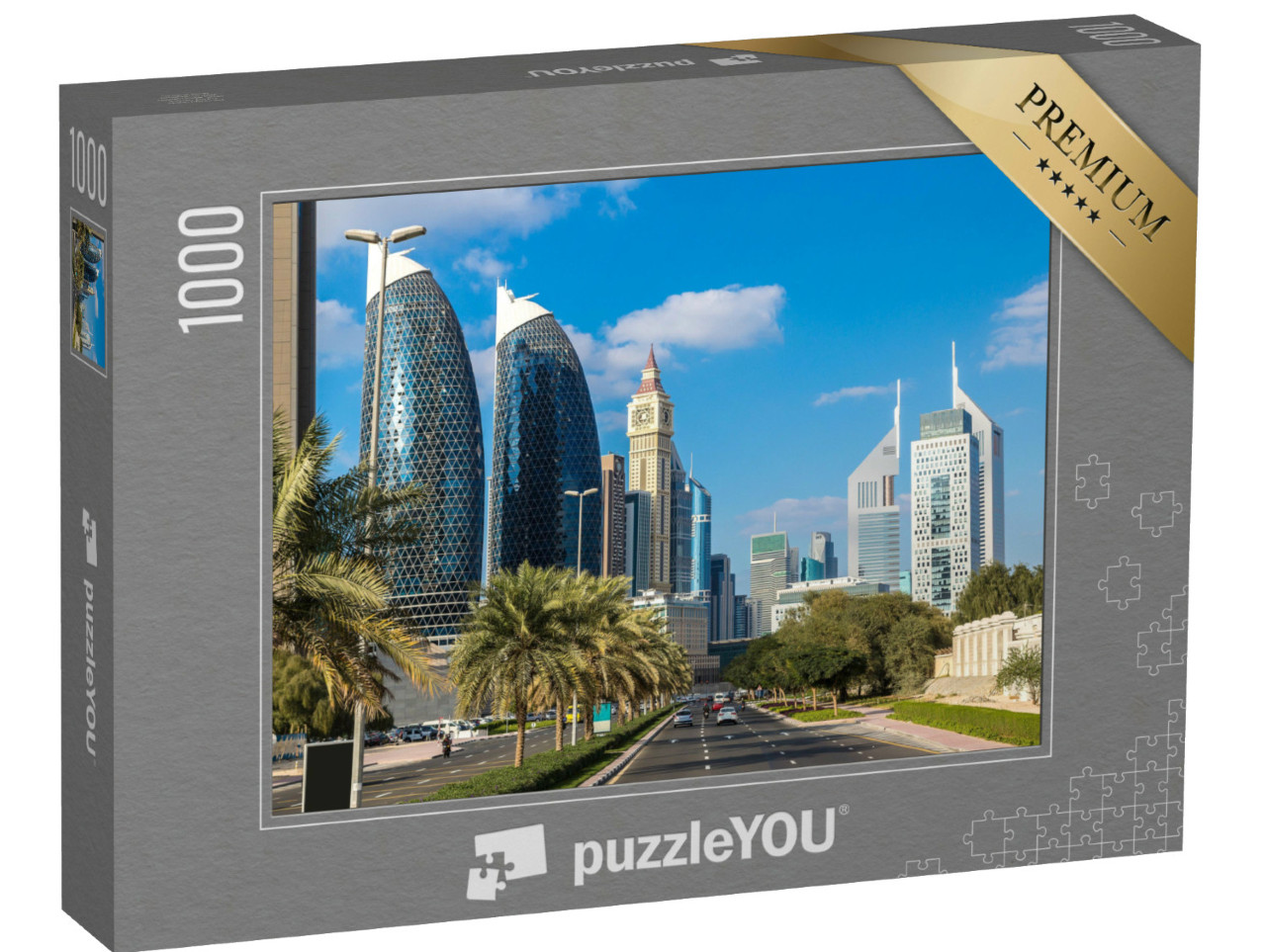Puzzle 1000 Teile „Wolkenkratzer in Dubai“