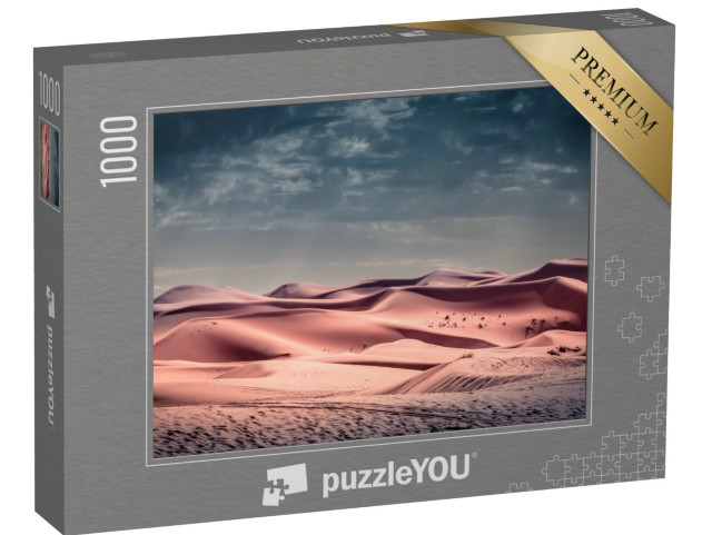 Puzzle 1000 Teile „Die Sanddünen der Sahara Wüste“