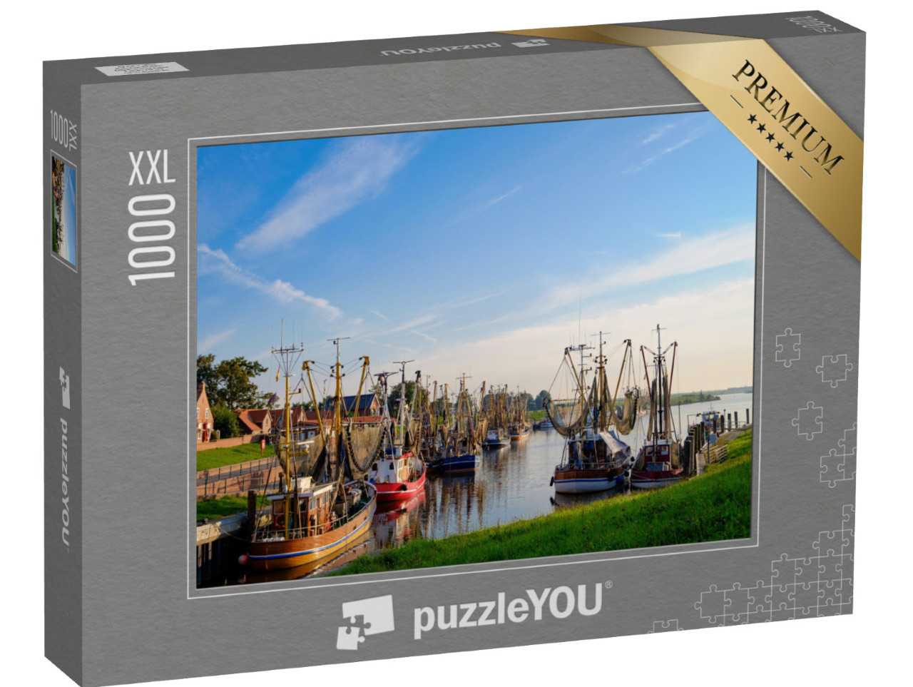 Puzzle 1000 Teile XXL „Hafen von Greetsiel, Deutschland“