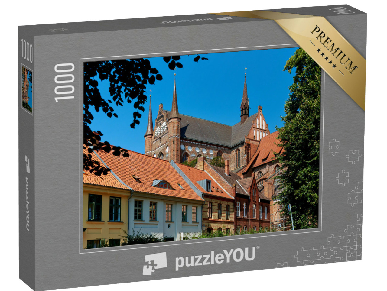 Puzzle 1000 Teile „Welterbe: Altstadt von Wismar“