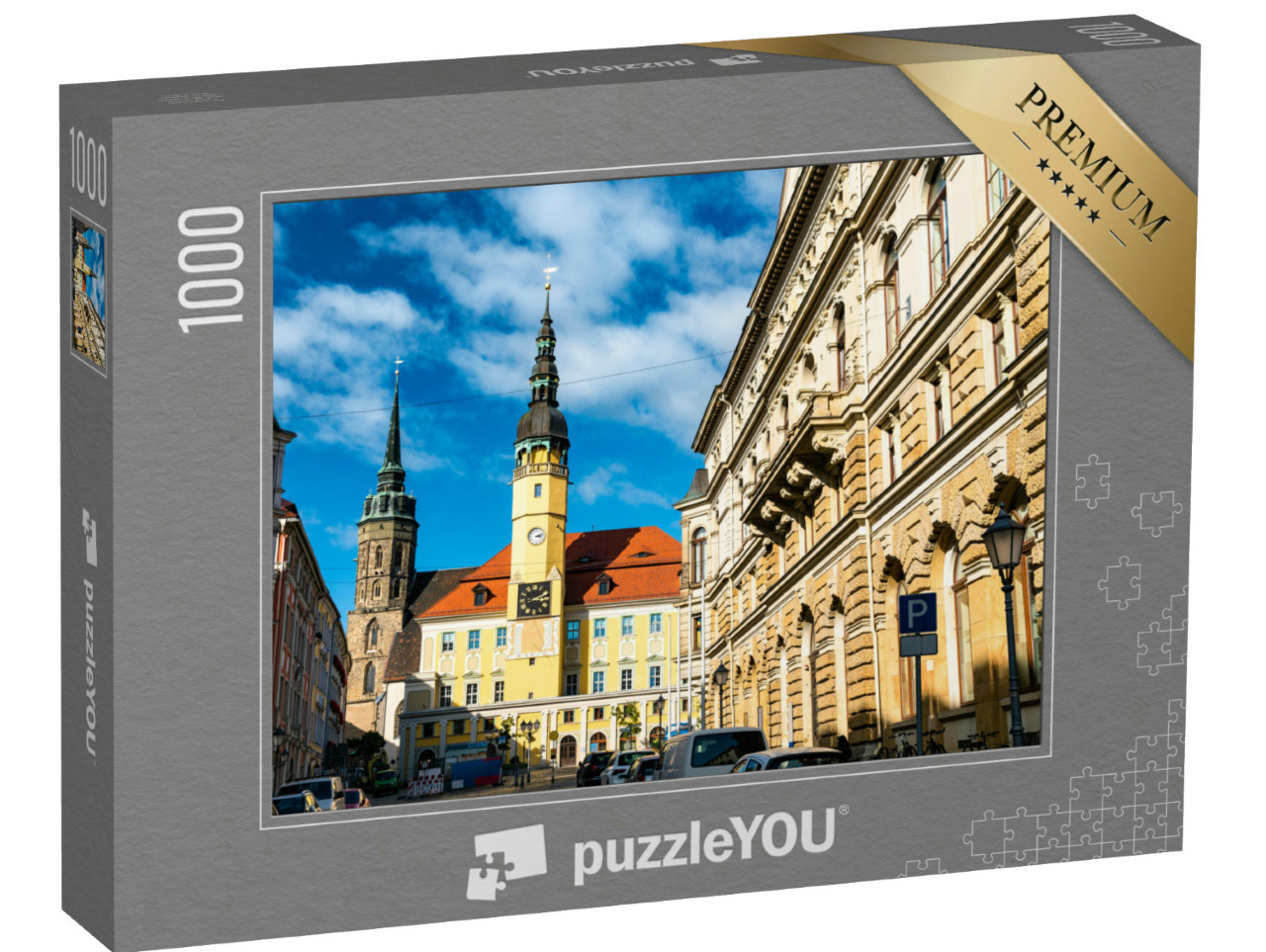 Puzzle 1000 Teile „Wunderschönes Rathaus der Stadt Bautzen, Deutschland“
