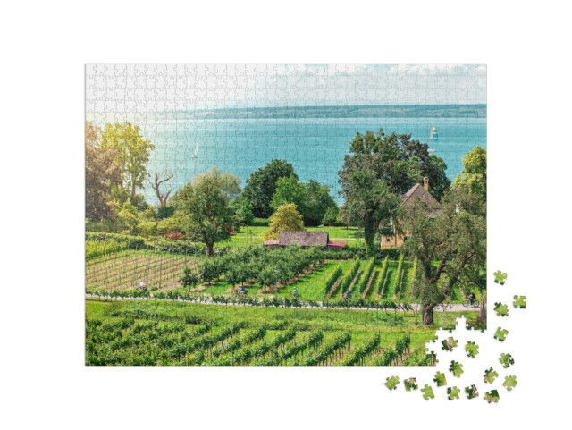 Puzzle 1000 Teile „Obstplantage bei Hagnau am Bodensee, Deutschland“