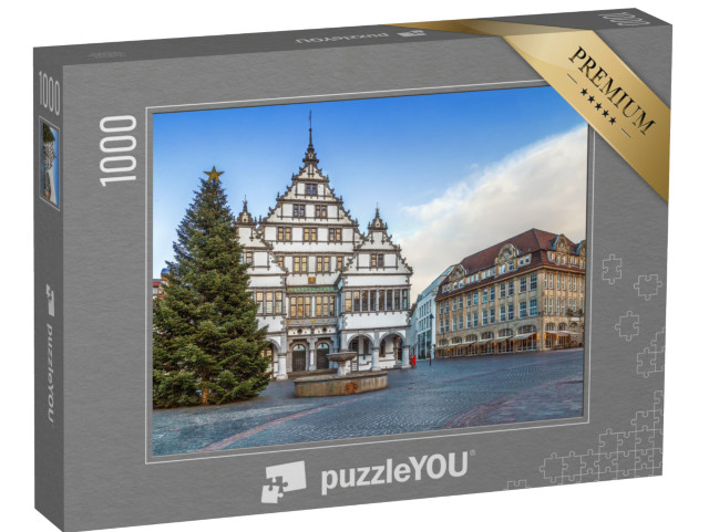 Puzzle 1000 Teile „Renaissance-Rathaus von Paderborn, erbaut 1616, Deutschland“