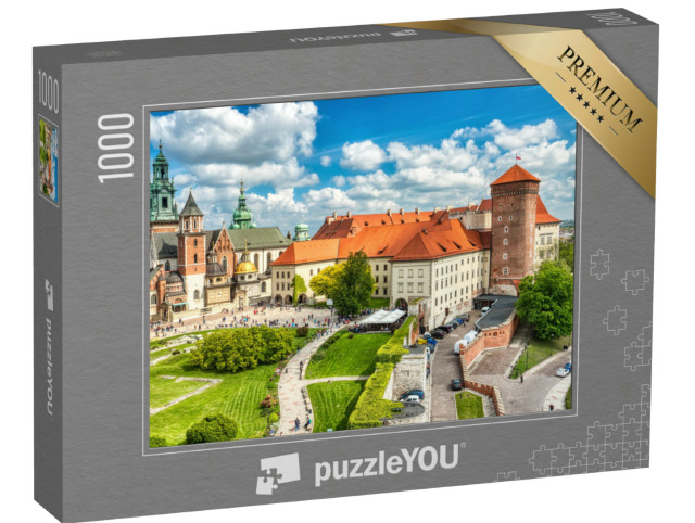 Puzzle 1000 Teile „Schloss Wawel bei Tag, Krakau, Polen“
