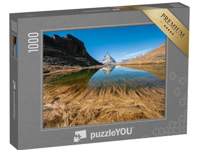 Puzzle 1000 Teile „Spiegelung des Matterhorns, Schweizer Alpen“