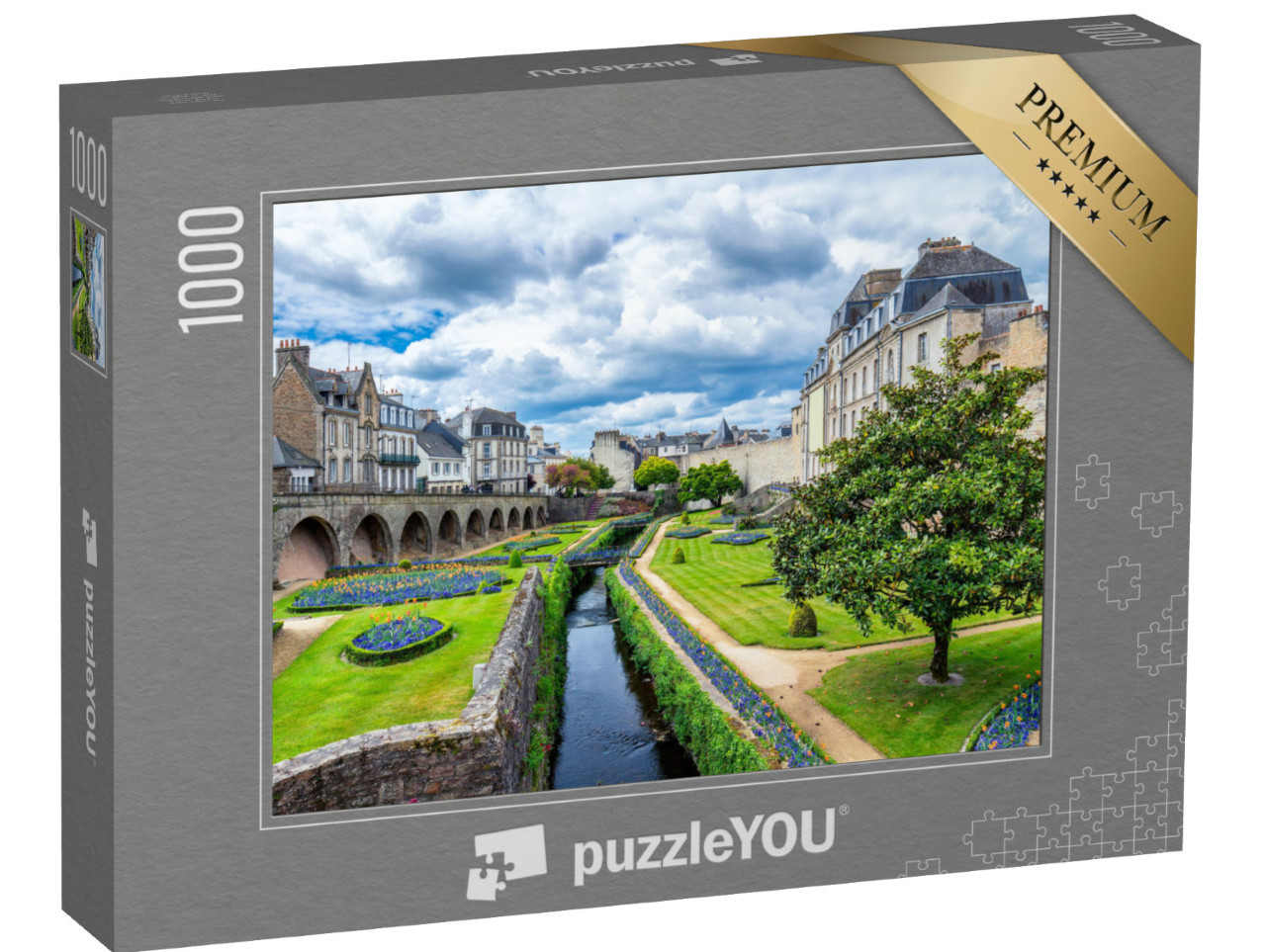 Puzzle 1000 Teile „Vannes, eine mittelalterliche Stadt in der Bretagne in Frankreich“