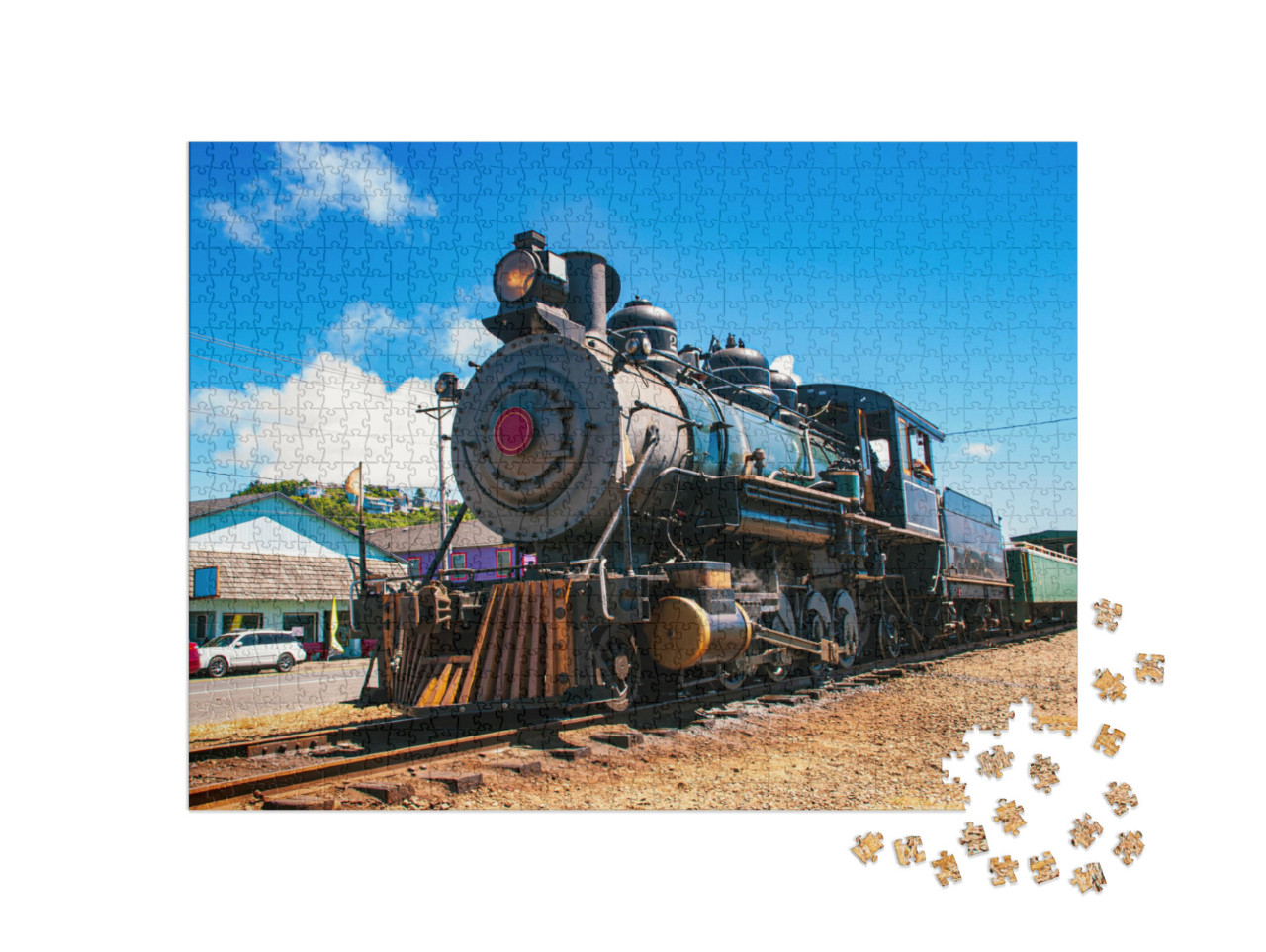 Puzzle 1000 Teile „Historische Dampflokomotive“