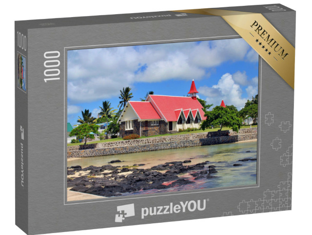 Puzzle 1000 Teile „Idyllische Kirche in Cap Malheureux, Mauritius“