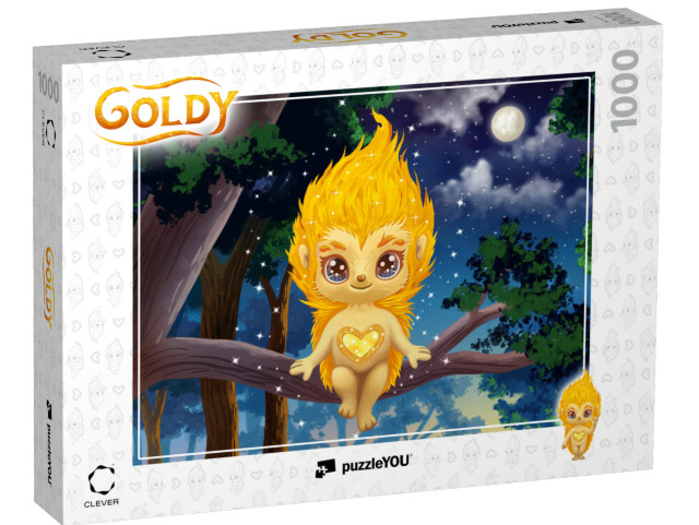 Puzzle 1000 Teile „GOLDY: Im Mondlicht“