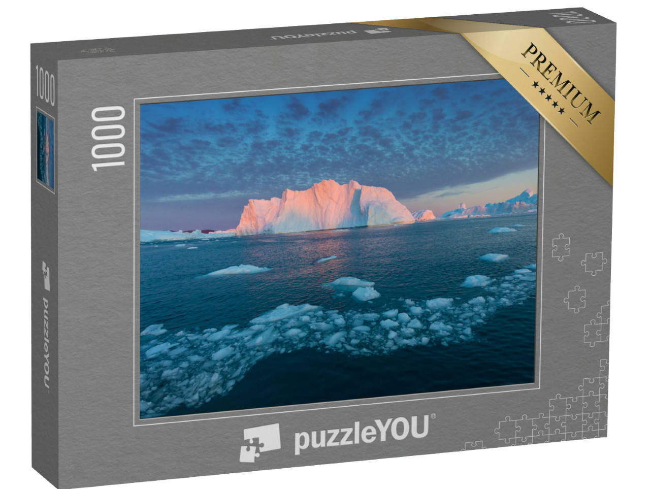 Puzzle 1000 Teile „Eisberg im Sonnenuntergang“