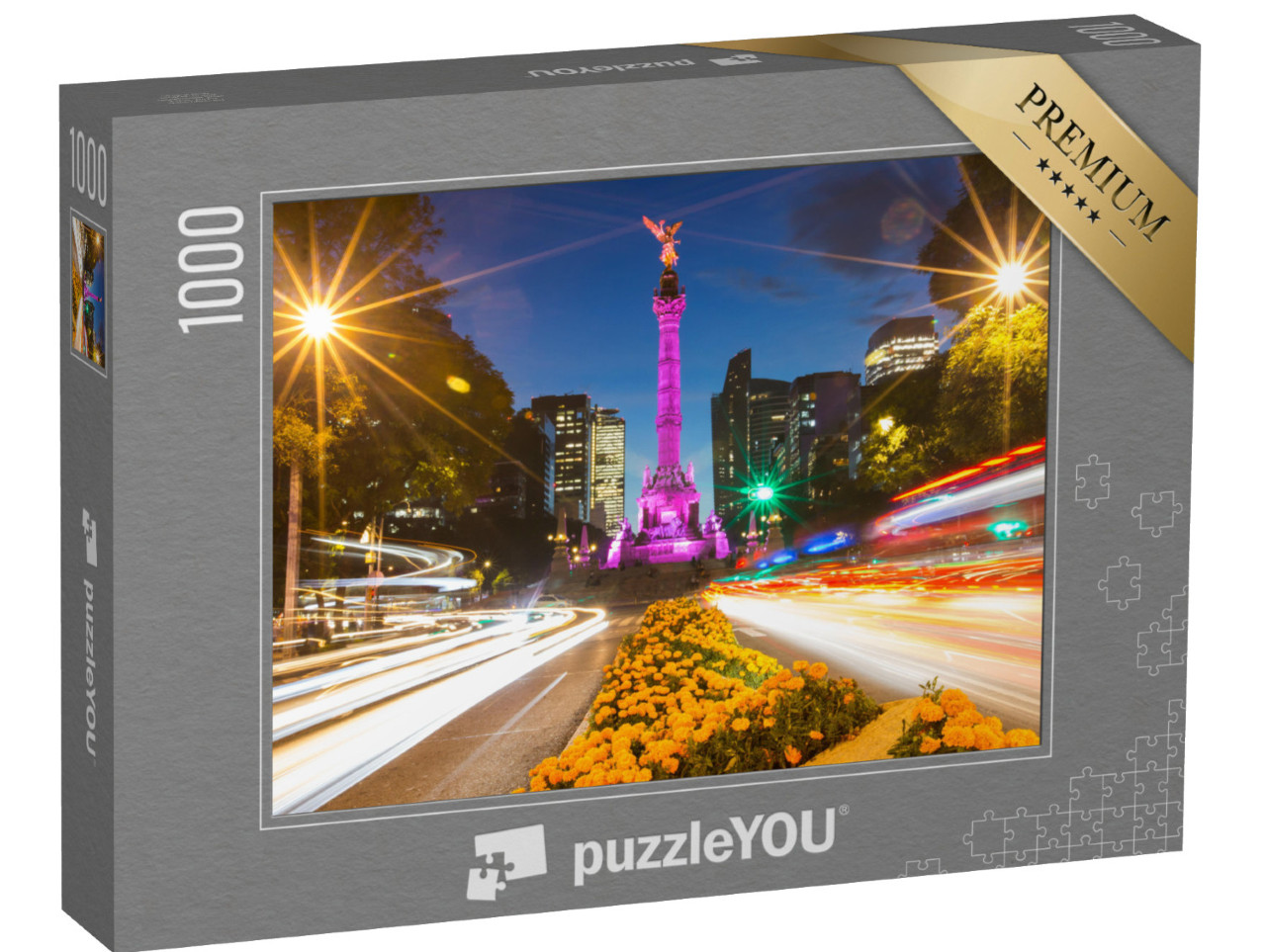 Puzzle 1000 Teile „El Ángel de la Independencia- Der Engel der Unabhängigkeit in Mexiko-Stadt“