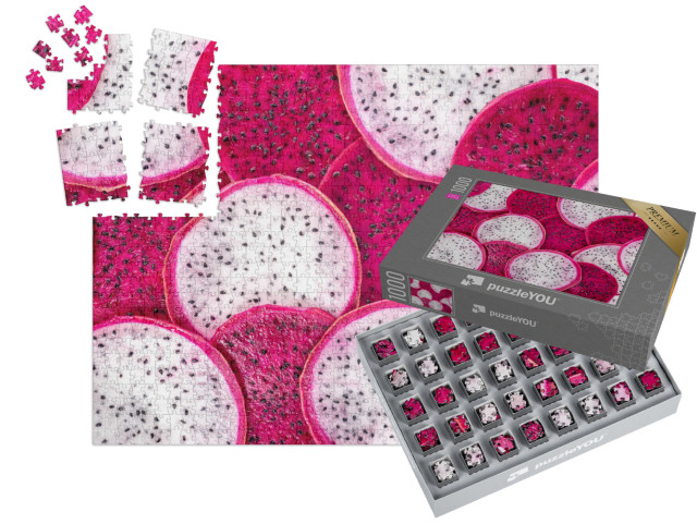 Puzzle „Frische Scheiben der Drachenfrucht“ | SMART SORTED® 1000 Teile