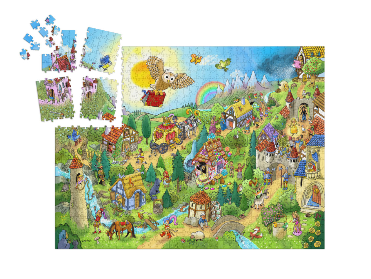 Puzzle „Grimms Märchenwelt“ | SMART SORTED® 1000 Teile