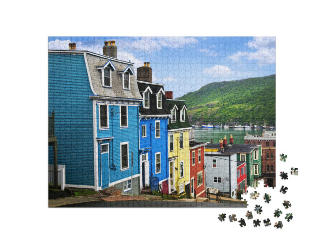 Puzzle 1000 Teile „Bunte Häuser in St. John's, Neufundland, Kanada“