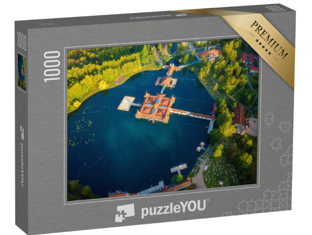 Puzzle 1000 Teile „Luftaufnahme des berühmten Heviz-Sees in Ungarn“